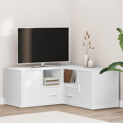 Vidaxl Mueble De Esquina Madera De Ingeniería Blanco 160x40x45 Cm Vidaxl Mueble De Esquina Madera De Ingeniería Blanco 160x40x45 Cm