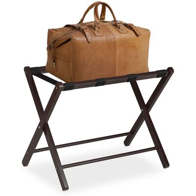 Soporte Para Maletas Madera, Reposa Maletas Plegable, Porta Equipajes, 54,5 X 66 X 44 Cm, Color Marrón - Relaxdays Soporte Para Maletas Madera, Reposa Maletas Plegable, Porta Equipajes, 54,5 X 66 X 44 Cm, Color Marrón - Relaxdays