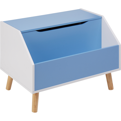 Armario de almacenamiento Beliani - MDF azul para habitación infantil Armario de almacenamiento Beliani - MDF azul para habitación infantil