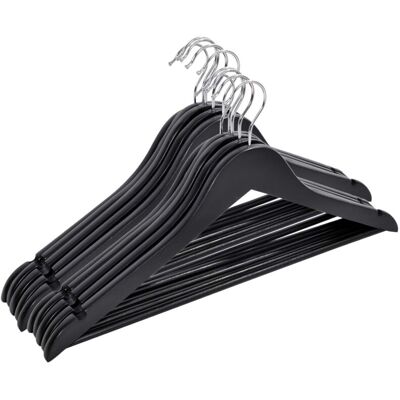 OEM Juego De 30 Perchas Para Armario Rondo De Madera Negra OEM Juego De 30 Perchas Para Armario Rondo De Madera Negra