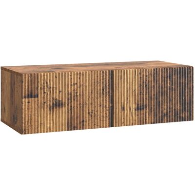 Mueble Para Tv De Pared Madera Envejecida 98 X 41 X 30 Cm Vidaxl Mueble Para Tv De Pared Madera Envejecida 98 X 41 X 30 Cm Vidaxl