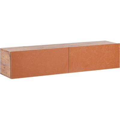 BELIANI Mueble de TV montado en la pared - Minimalista, 55ʺ, Rojo BELIANI Mueble de TV montado en la pared - Minimalista, 55ʺ, Rojo