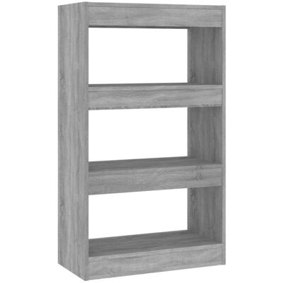 vidaXL Estantería y Separador Grey Sonoma - 60x30x103 cm vidaXL Estantería y Separador Grey Sonoma - 60x30x103 cm