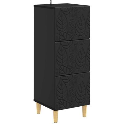 Cajonera Negro 33 X 34,5 X 90 Cm Madera De Ingeniería Vidaxl Cajonera Negro 33 X 34,5 X 90 Cm Madera De Ingeniería Vidaxl