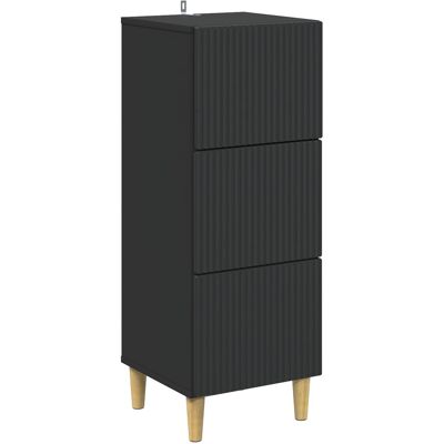 Cajonera Negro 33 X 34,5 X 90 Cm Madera De Ingeniería Vidaxl Cajonera Negro 33 X 34,5 X 90 Cm Madera De Ingeniería Vidaxl