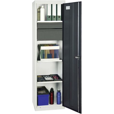 Stumpf Gabinete De Herramientas Y Materiales Serie 3000 Gris Claro / Gris Antracita + 1 Cajón 100 Mm + 1 Cajón 200 Mm + 3 Estantes Extraíbles - 3005771 Stumpf Gabinete De Herramientas Y Materiales Serie 3000 Gris Claro / Gris Antracita + 1 Cajón 100 Mm + 1 Cajón 200 Mm + 3 Estantes Extraíbles - 3005771