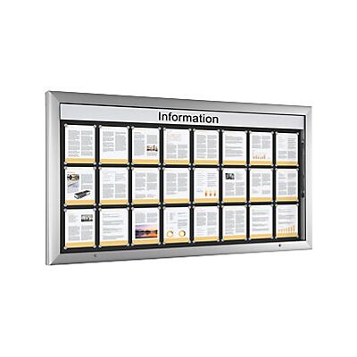 Certeo - Vitrina Para Interiores Y Exteriores Formato Apaisado Tamaño Certeo - Vitrina Para Interiores Y Exteriores Formato Apaisado Tamaño