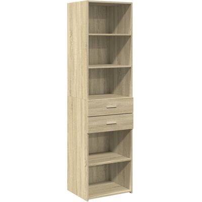 Vidaxl - Aparador De Madera De Ingeniería Roble Sonoma 50x42,5x185 Cm Vidaxl - Aparador De Madera De Ingeniería Roble Sonoma 50x42,5x185 Cm