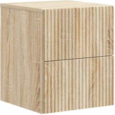 Mesita De Noche De Pared Roble Sonoma 33 X 34,5 X 40 Cm Vidaxl Mesita De Noche De Pared Roble Sonoma 33 X 34,5 X 40 Cm Vidaxl