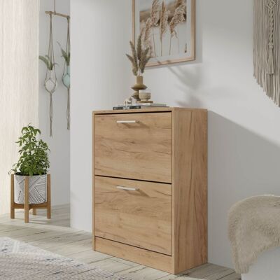 BIM FURNITURE Zapatero Ada 2d Con 2 Puertas Abatibles – Roble Craft Dorado BIM FURNITURE Zapatero Ada 2d Con 2 Puertas Abatibles – Roble Craft Dorado