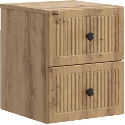 Mesita De Noche De Pared Roble Artisan 33 X 34,5 X 40 Cm Vidaxl Mesita De Noche De Pared Roble Artisan 33 X 34,5 X 40 Cm Vidaxl