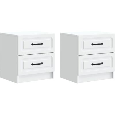 Armario De Noche 2 Pcs 43 X 34,5 X 44,5 Cm Madera De Ingeniería Vidaxl Armario De Noche 2 Pcs 43 X 34,5 X 44,5 Cm Madera De Ingeniería Vidaxl