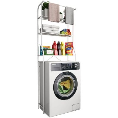 Ebuy24 - Vcm Gabinete Superpuesto De Metal Lavadora Dimensiones: Al. 167 X An. 60 X T.24 Cm 3 Estantes - Tubas L (blanco) Ebuy24 - Vcm Gabinete Superpuesto De Metal Lavadora Dimensiones: Al. 167 X An. 60 X T.24 Cm 3 Estantes - Tubas L (blanco)