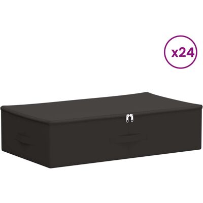 Caja De Almacenamiento 24 Uds. Tejido No Tejido 70 X 40 X 18 Cm Vidaxl Caja De Almacenamiento 24 Uds. Tejido No Tejido 70 X 40 X 18 Cm Vidaxl