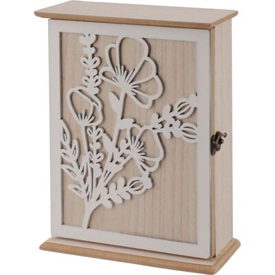 ZVD Caja De Llaves De Madera Para Colgar En La Pared, Armario Para Llaves Con 6 Ganchos, Caja De Llaves De Madera Para Entradas, Dormitorios Y Pasillos - 26 X 20 X 6 Cm ZVD Caja De Llaves De Madera Para Colgar En La Pared, Armario Para Llaves Con 6 Ganchos, Caja De Llaves De Madera Para Entradas, Dormitorios Y Pasillos - 26 X 20 X 6 Cm