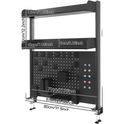 OEM Organizador De Escritorio, Estante Modular De 3 Niveles, Solución De Almacenamiento Funcional, Negro. OEM Organizador De Escritorio, Estante Modular De 3 Niveles, Solución De Almacenamiento Funcional, Negro.