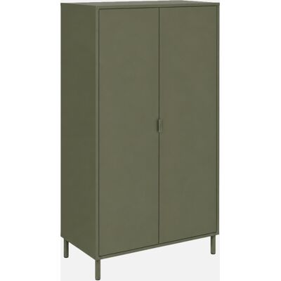 SWEEEK Vestidor, Armario De Madera Y Metal Con 2 Puertas SWEEEK Vestidor, Armario De Madera Y Metal Con 2 Puertas