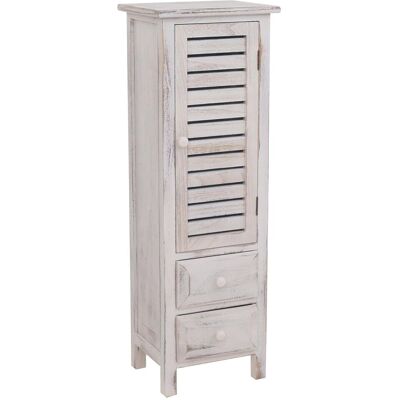 HHG Modelo 90x30x25cm Comoda Vintage Shabby Chic Blanca - Almacenamiento HHG Modelo 90x30x25cm Comoda Vintage Shabby Chic Blanca - Almacenamiento