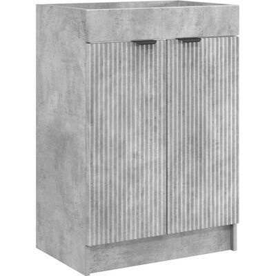 Cabinet Debajo Del Fregadero Gris Hormigón 56 X 37,5 X 81 Cm Vidaxl Cabinet Debajo Del Fregadero Gris Hormigón 56 X 37,5 X 81 Cm Vidaxl