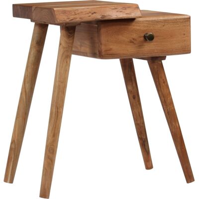 Helloshop26 - Mesita De Noche, Cómoda, Armario, Muebles De Dormitorio, Madera Maciza De Acacia, 45 X 32 X 55 Cm 1402029 Helloshop26 - Mesita De Noche, Cómoda, Armario, Muebles De Dormitorio, Madera Maciza De Acacia, 45 X 32 X 55 Cm 1402029