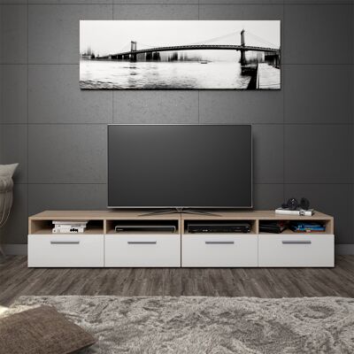 Mueble Bajo Para Tv Diego, Sonoma, 95 X 38 Cm, Vicco Mueble Bajo Para Tv Diego, Sonoma, 95 X 38 Cm, Vicco