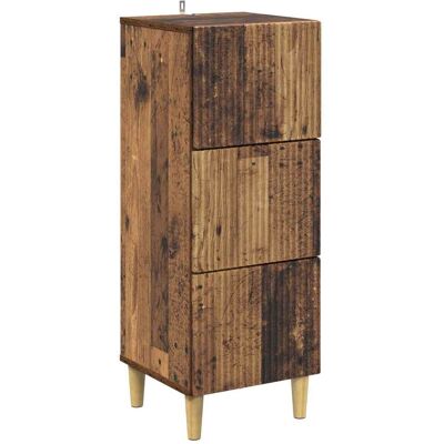 Cajonera Madera Envejecida 33 X 34,5 X 90 Cm Vidaxl Cajonera Madera Envejecida 33 X 34,5 X 90 Cm Vidaxl