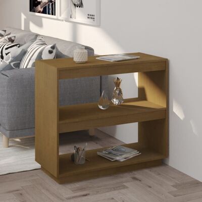 Estantería de madera de pino maciza vidaXL - Estantería de libros Estantería de madera de pino maciza vidaXL - Estantería de libros