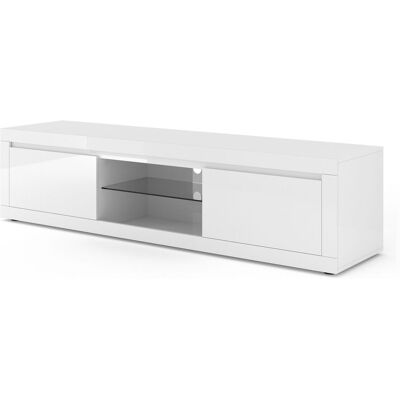 BIM FURNITURE - Bello Bianco V 180cm - Blanco - Mueble de TV BIM FURNITURE - Bello Bianco V 180cm - Blanco - Mueble de TV
