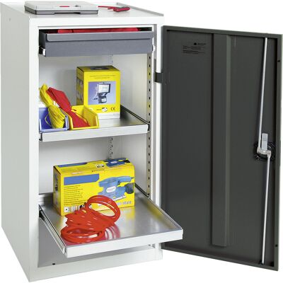 Stumpf Gabinete De Herramientas Y Materiales Serie 3000 Gris Claro / Gris Antracita + 1 Cajón De 100 Mm + 2 Estantes Extraíbles - 3001171 Stumpf Gabinete De Herramientas Y Materiales Serie 3000 Gris Claro / Gris Antracita + 1 Cajón De 100 Mm + 2 Estantes Extraíbles - 3001171