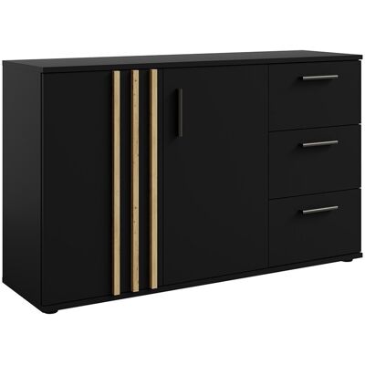MEUBLORAMA - VARIA - Negro roble artesano - 120x73x35 cm - Dresser MEUBLORAMA - VARIA - Negro roble artesano - 120x73x35 cm - Dresser