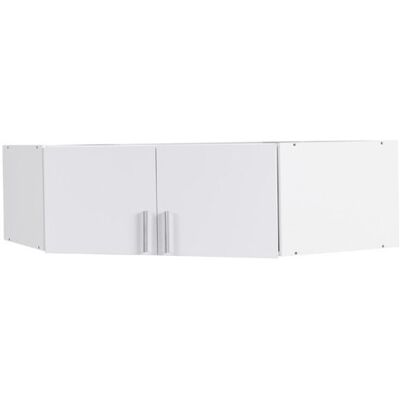 MEUBLORAMA Superelevación De Armario De Esquina De Dos Puertas Colección Flex, Color Blanco Brillante MEUBLORAMA Superelevación De Armario De Esquina De Dos Puertas Colección Flex, Color Blanco Brillante