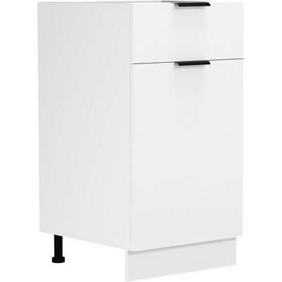 EBUY24 Gabinete De Cocina Vcm Dimensiones Aprox. Al. 82 X An. 40 X T. 46 Cm Armario Inferior Con Puerta Giratoria Y Cajón Muebles De Cocina - Fasola (blanco) EBUY24 Gabinete De Cocina Vcm Dimensiones Aprox. Al. 82 X An. 40 X T. 46 Cm Armario Inferior Con Puerta Giratoria Y Cajón Muebles De Cocina - Fasola (blanco)