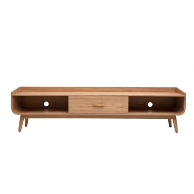 MILIBOO Mueble Tv Escandinavo Madera Clara Fresno L200 Cm Hallen MILIBOO Mueble Tv Escandinavo Madera Clara Fresno L200 Cm Hallen