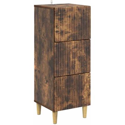 Cajonera Roble Ahumado 33 X 34,5 X 90 Cm Madera De Ingeniería Vidaxl Cajonera Roble Ahumado 33 X 34,5 X 90 Cm Madera De Ingeniería Vidaxl