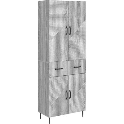 Juego De Armarios 2 Uds. Sonoma Gris Madera De Ingeniería Vidaxl Juego De Armarios 2 Uds. Sonoma Gris Madera De Ingeniería Vidaxl