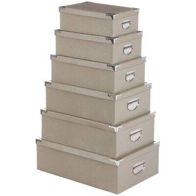 Five - Conjunto De 6 Cajas De Cocodrilo - 5 Five - Conjunto De 6 Cajas De Cocodrilo - 5