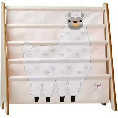 3 Sprouts - Book Rack - White Llama 3 Sprouts - Book Rack - White Llama