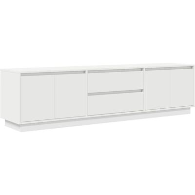 HELLOSHOP26 Mueble Tv Con Luces Led 193,5 X 41 X 50 Cm Práctico Espacio De Almacenamiento Diseño Moderno De Madera Contrachapada Blanco 020055838 HELLOSHOP26 Mueble Tv Con Luces Led 193,5 X 41 X 50 Cm Práctico Espacio De Almacenamiento Diseño Moderno De Madera Contrachapada Blanco 020055838
