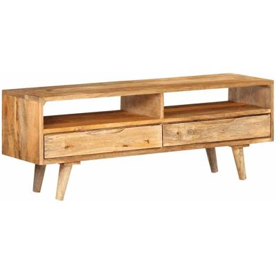 Helloshop26 - Mueble Tv Multimedia Estantería Para Televisión Buffet Para Televisión Comedor Salón Dormitorio 140 X 30 X 41 Cm Madera Maciza De Mango Marrón 020025911 Helloshop26 - Mueble Tv Multimedia Estantería Para Televisión Buffet Para Televisión Comedor Salón Dormitorio 140 X 30 X 41 Cm Madera Maciza De Mango Marrón 020025911
