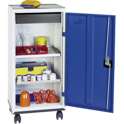 Stumpf Gabinete De Herramientas Y Materiales Serie 3000 Gris Claro / Azul Genciana + 1 Cajón 100 Mm + 2 Estantes Extraíbles Con Base Rodante - 3093174 Stumpf Gabinete De Herramientas Y Materiales Serie 3000 Gris Claro / Azul Genciana + 1 Cajón 100 Mm + 2 Estantes Extraíbles Con Base Rodante - 3093174