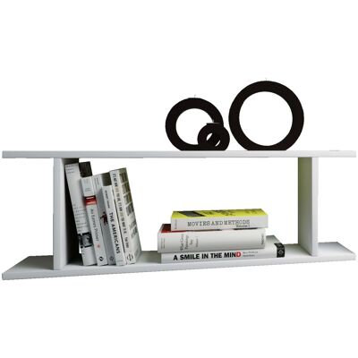 Estantería de Pared VCM Sirola Blanco 80x28x20cm Estantería de Pared VCM Sirola Blanco 80x28x20cm