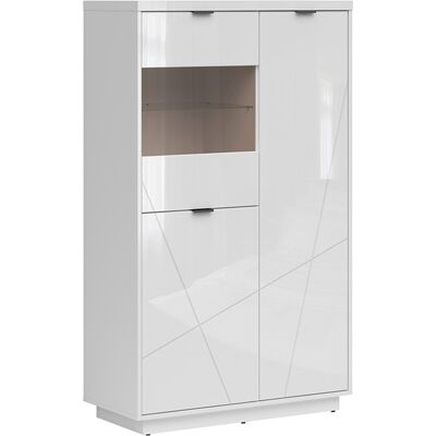 Vitrina Sven Blanco de 3 puertas - Mueble Vitrina Sven Blanco de 3 puertas - Mueble