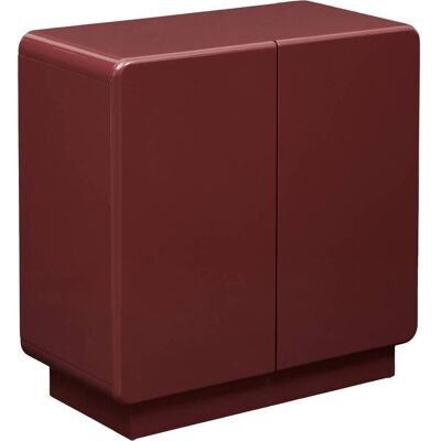 Aparador Douglas Cuadrado De 80 X 80 Cm, Con 2 Puertas, Rojo - Atmosphera Créateur D'Intérieur Aparador Douglas Cuadrado De 80 X 80 Cm, Con 2 Puertas, Rojo - Atmosphera Créateur D'Intérieur