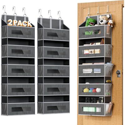 OEM Organizadores De 2 Puertas – 5 Estantes + 10 Bolsillos De Malla + 3 Ganchos – Gran Capacidad – Dormitorio OEM Organizadores De 2 Puertas – 5 Estantes + 10 Bolsillos De Malla + 3 Ganchos – Gran Capacidad – Dormitorio