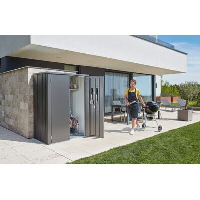 Armario Metalico Biohort Romeo L High Alto Color Plata Metalizada Armario Metalico Biohort Romeo L High Alto Color Plata Metalizada