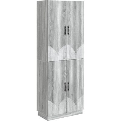 Juego De Armarios 2 Uds. Sonoma Gris Madera De Ingeniería Vidaxl Juego De Armarios 2 Uds. Sonoma Gris Madera De Ingeniería Vidaxl