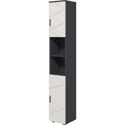 NORTHIX Mueble De Bano Estrecho Mueble De Bano Alto Con Balda Regulable Y 2 Compartimentos Abiertos Mueble De Bano Para Espacios Pequenos Bano Salon 30 X 30 X 183 Cm Gris 211743276 NORTHIX Mueble De Bano Estrecho Mueble De Bano Alto Con Balda Regulable Y 2 Compartimentos Abiertos Mueble De Bano Para Espacios Pequenos Bano Salon 30 X 30 X 183 Cm Gris 211743276