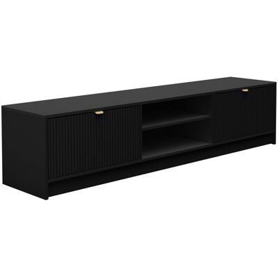 Mueble TV Comfivo J101 - Negro - 180x40x40cm Mueble TV Comfivo J101 - Negro - 180x40x40cm