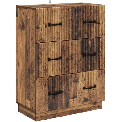Cajonera Madera Envejecida 66 X 34,5 X 87 Cm Vidaxl Cajonera Madera Envejecida 66 X 34,5 X 87 Cm Vidaxl