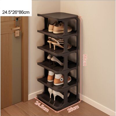 OEM Zapatero De 6 Niveles Para Ahorrar Espacio En El Pasillo Y El Dormitorio - Apilable Y Elegante En Color Negro -crezuo OEM Zapatero De 6 Niveles Para Ahorrar Espacio En El Pasillo Y El Dormitorio - Apilable Y Elegante En Color Negro -crezuo
